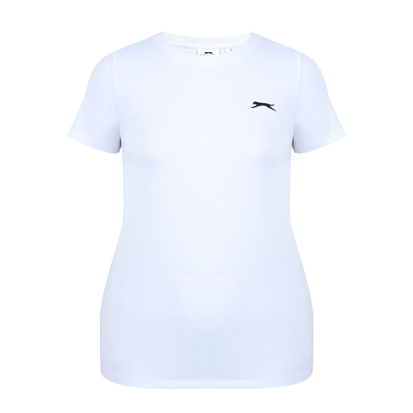Slazenger Womens/Ladies Plain Crew Neck Fitted T-Shirt