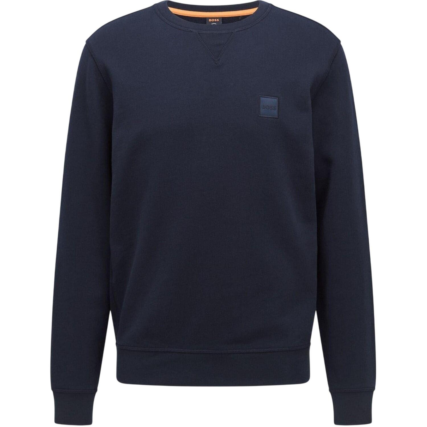 Boss Mens Westart Premium Cotton Crew Neck Sweatshirt