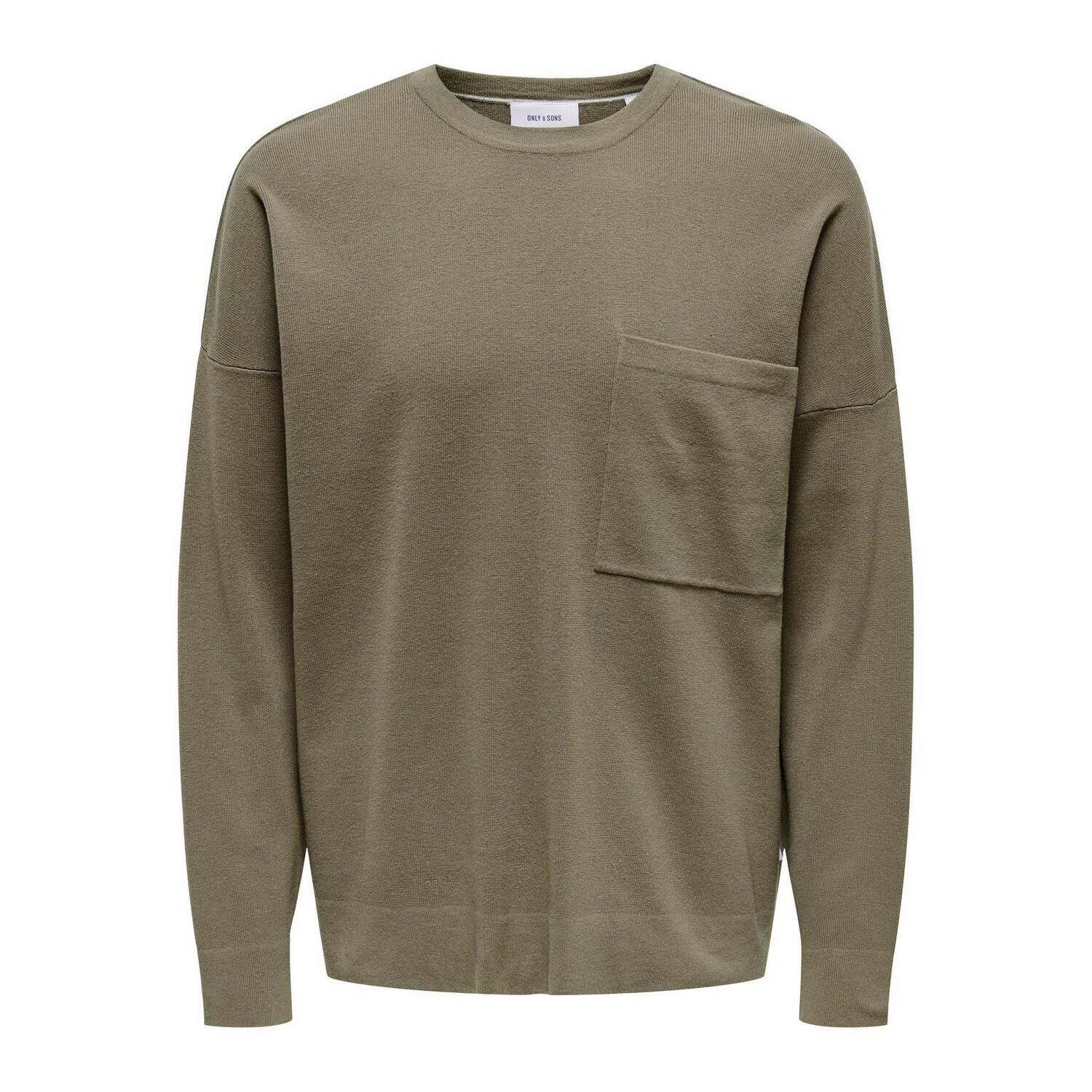 Only Mens Crew Neck Relaxed Fit Sweatshirt