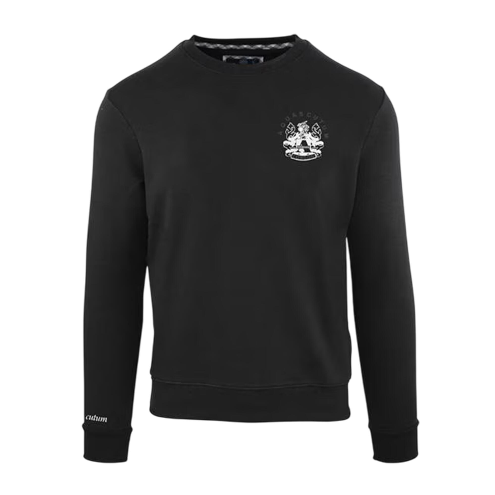 Aquascutum Mens Embroidered Logo Crew Neck Sweatshirt