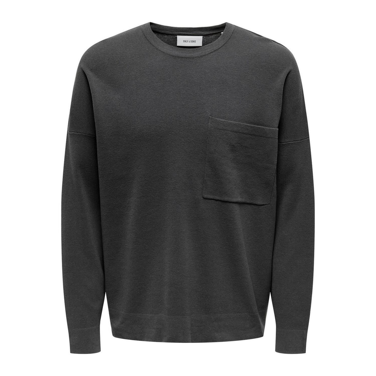 Only Mens Crew Neck Relaxed Fit Sweatshirt