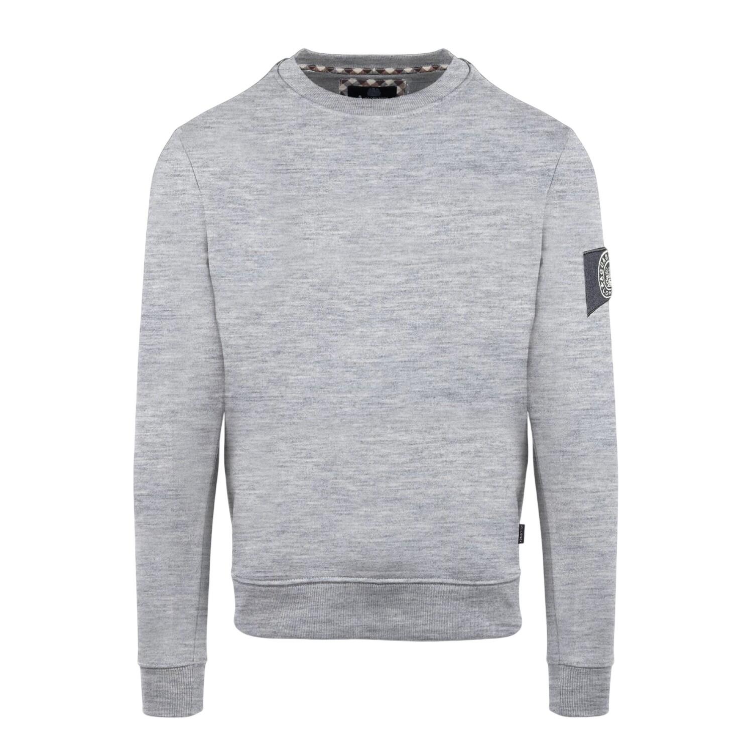 Aquascutum Mens Patch Ribbed Collar Sweatshirt