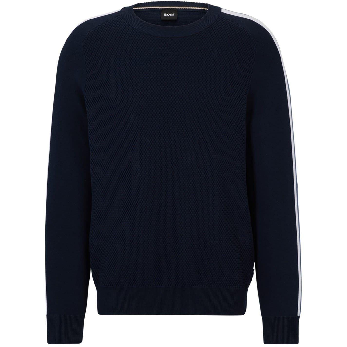 Boss Mens Crew Neck Regular Long-Sleeved Pullover