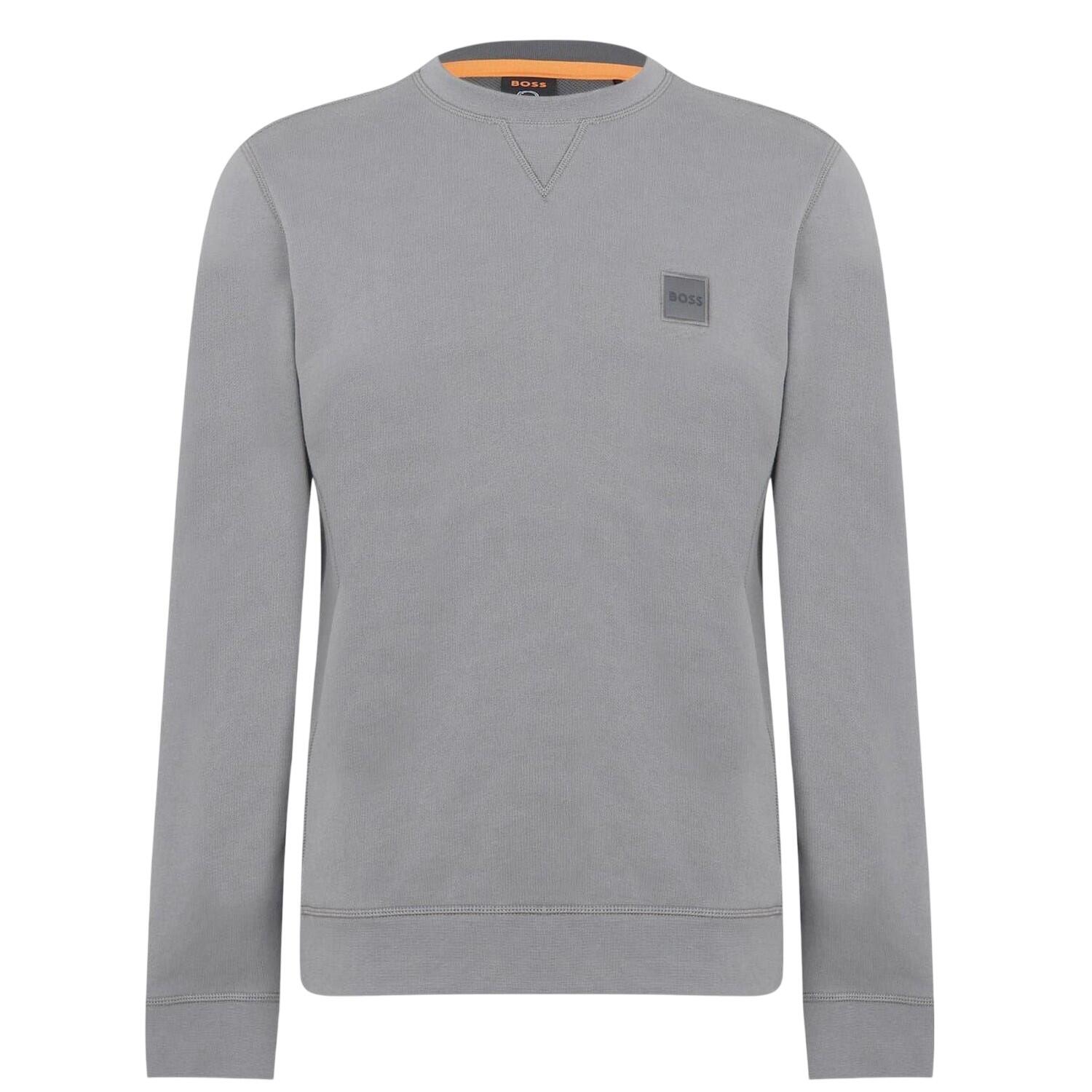 Boss Mens Westart Premium Cotton Crew Neck Sweatshirt