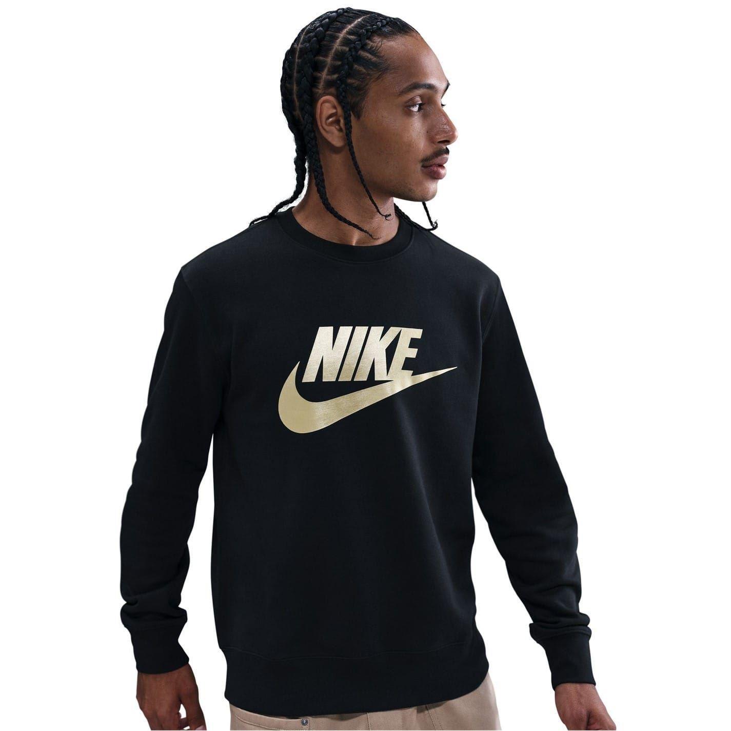 Nike Mens Sportswear Club Jersey Regular Long-Sleeved Sweatshirt