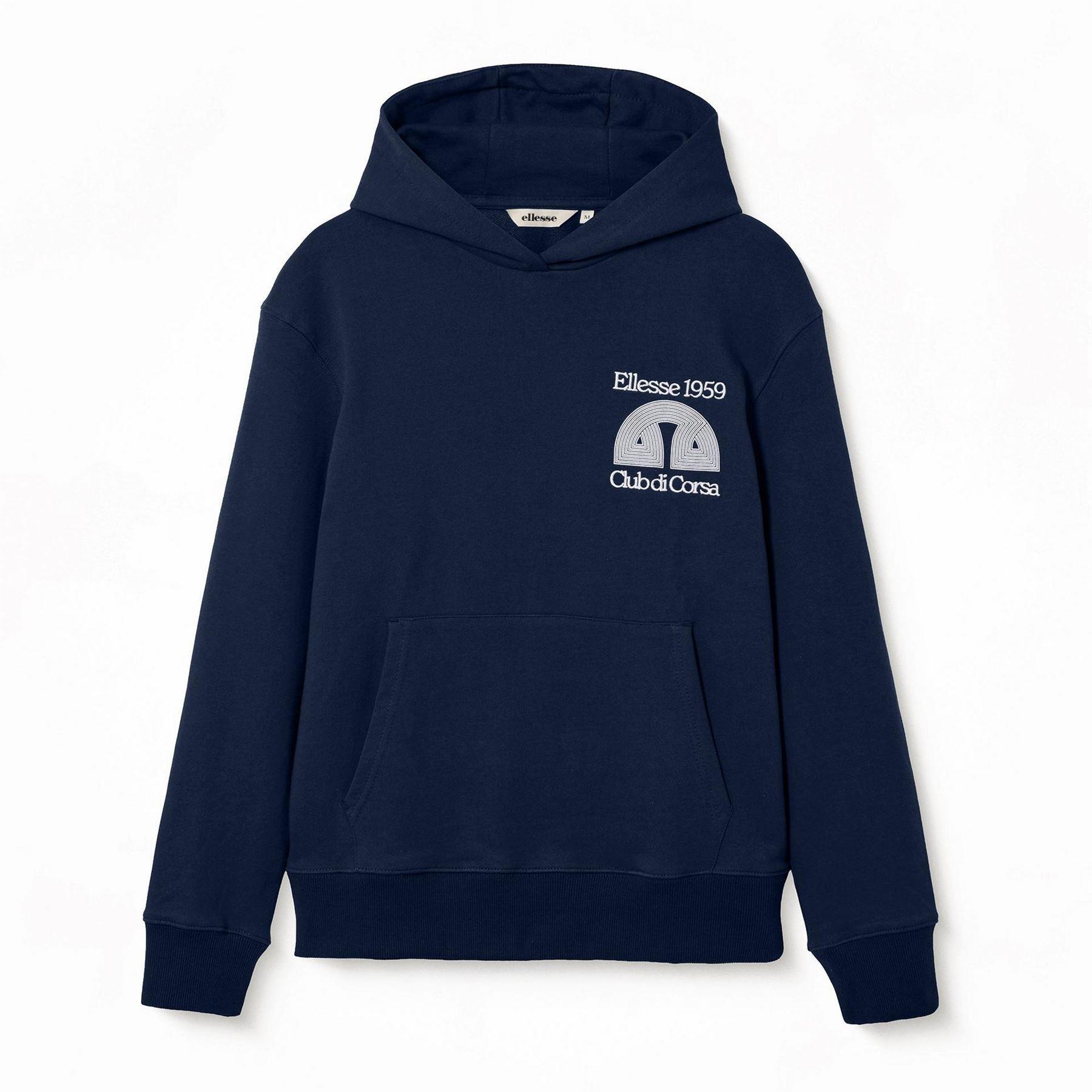 Ellesse Mens Club Di Corsa Pullover Hoodie