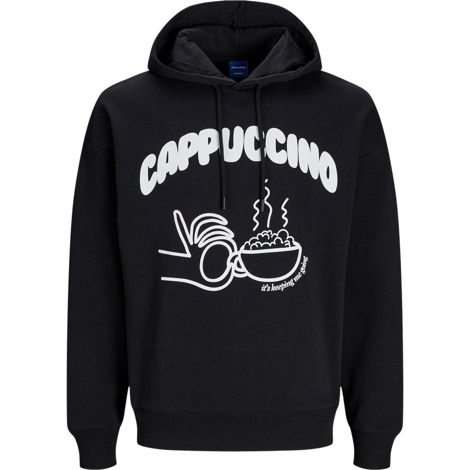 Jack And Jones Mens Cappuccino Oversized Hoodie