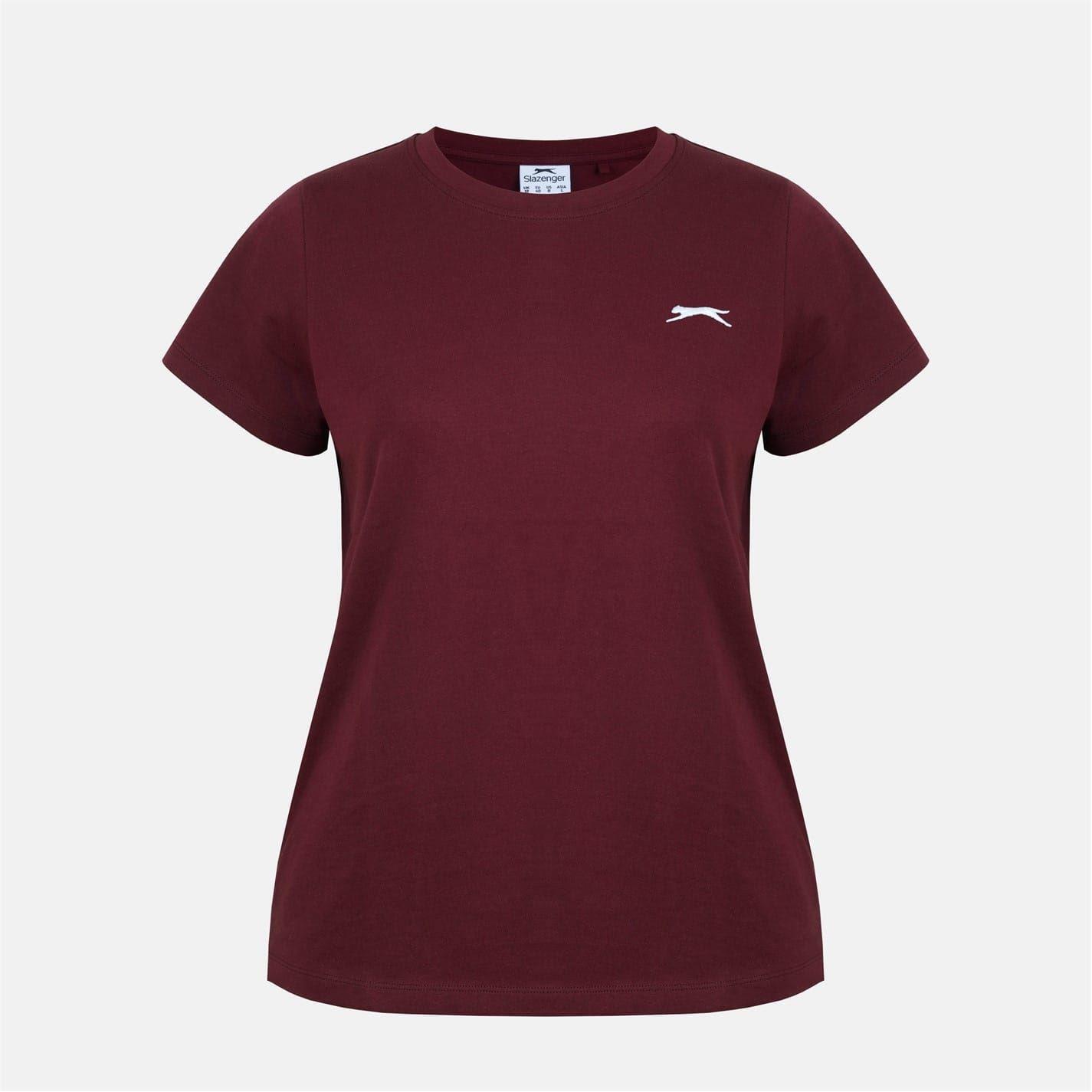 Slazenger Womens/Ladies Plain Crew Neck Fitted T-Shirt