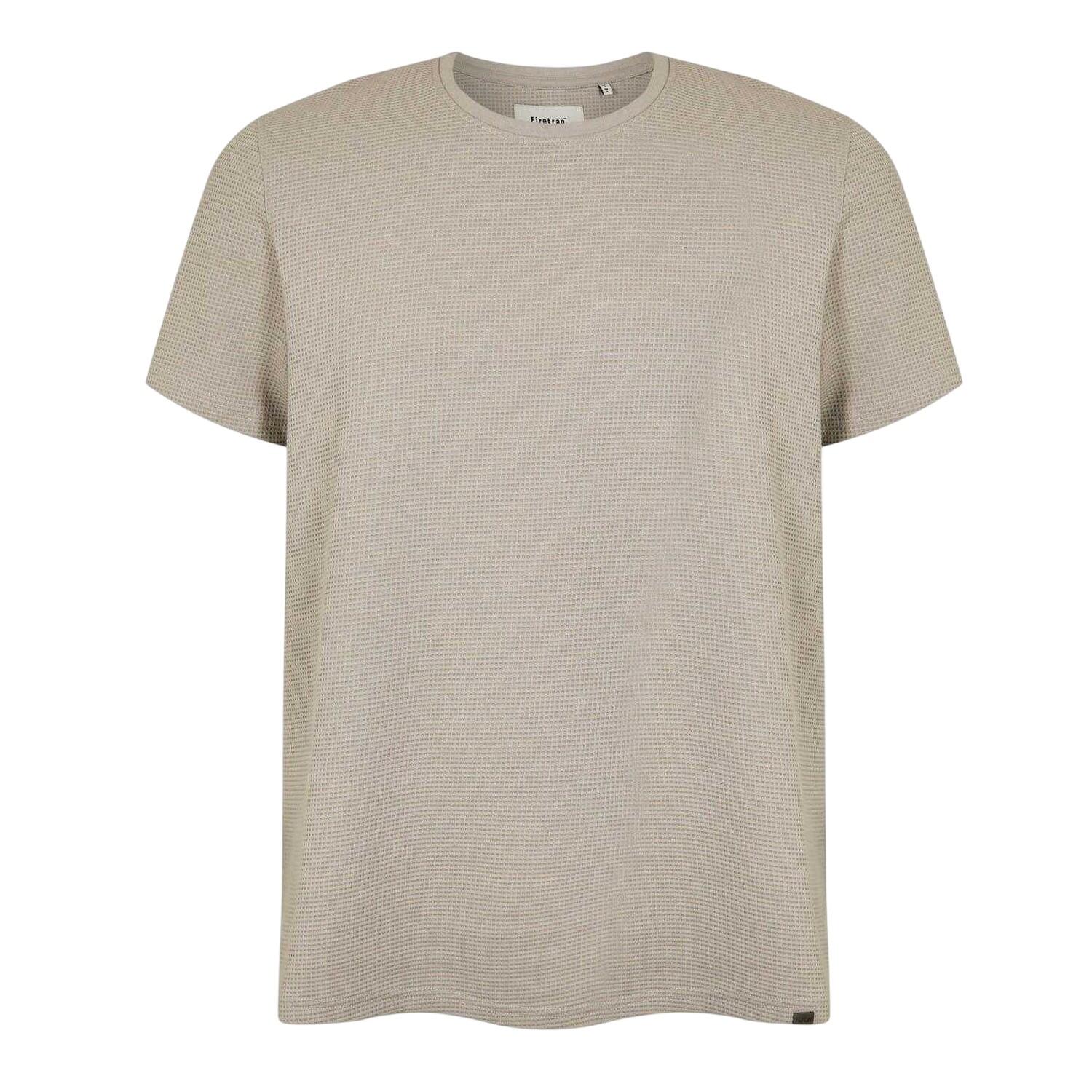 Firetrap Mens Logo Waffle Crew Neck Regular T-Shirt