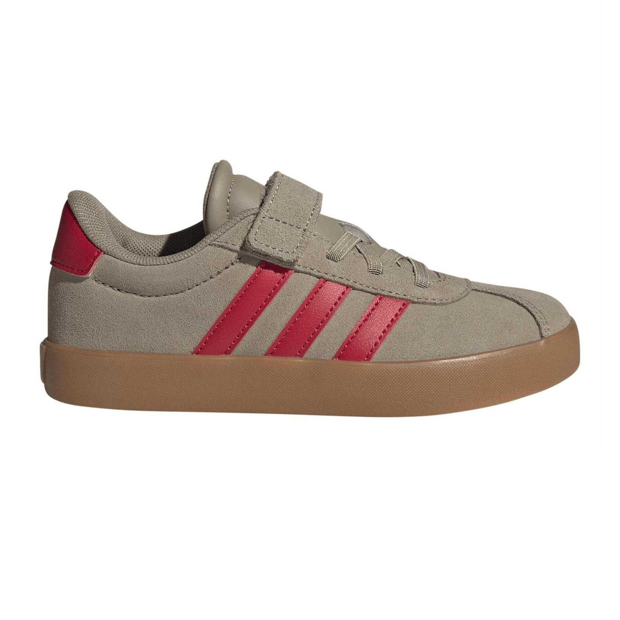 Adidas Boys VL Court 3.0 3 Stripes Suede Trim Trainers