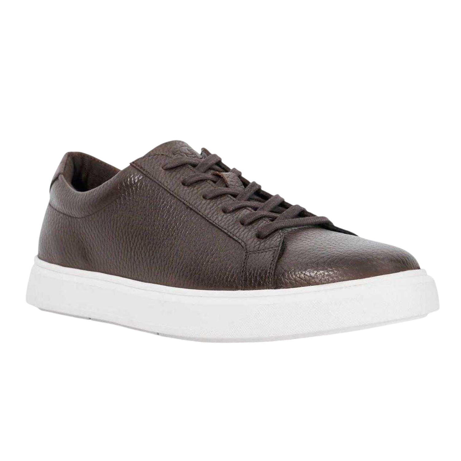Dune London Mens Tais Leather Flat Trainers