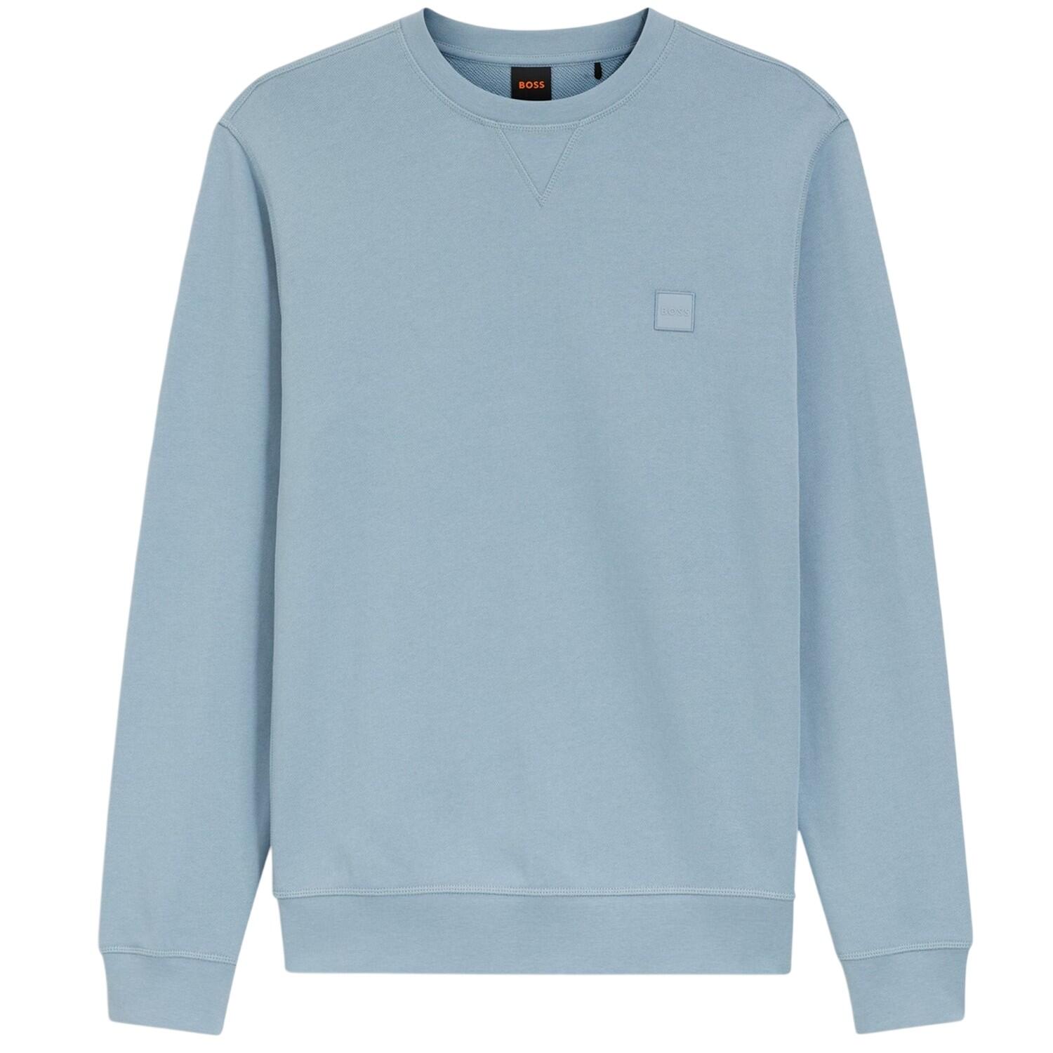 Boss Mens Westart Premium Cotton Crew Neck Sweatshirt