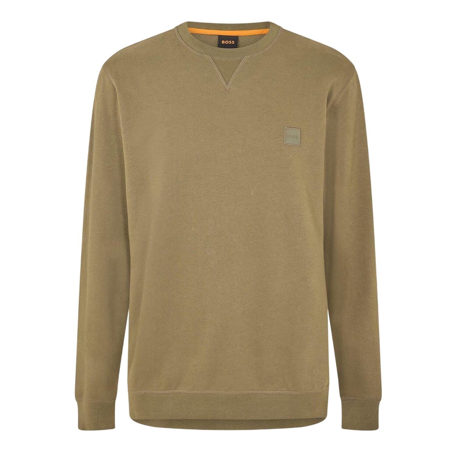 Boss Mens Westart Premium Cotton Crew Neck Sweatshirt