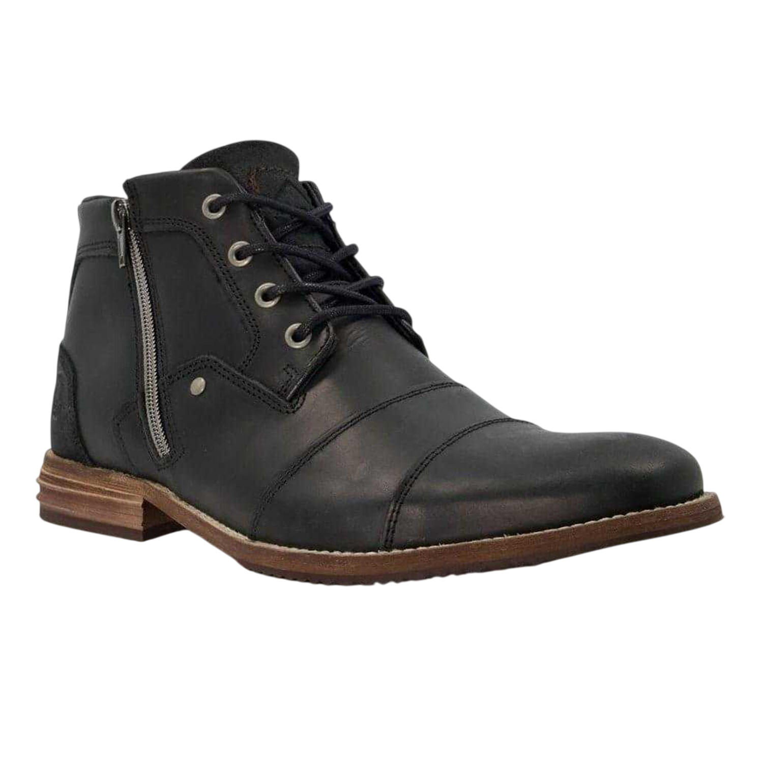 Dune London Mens Captain Leather Ankle Boots