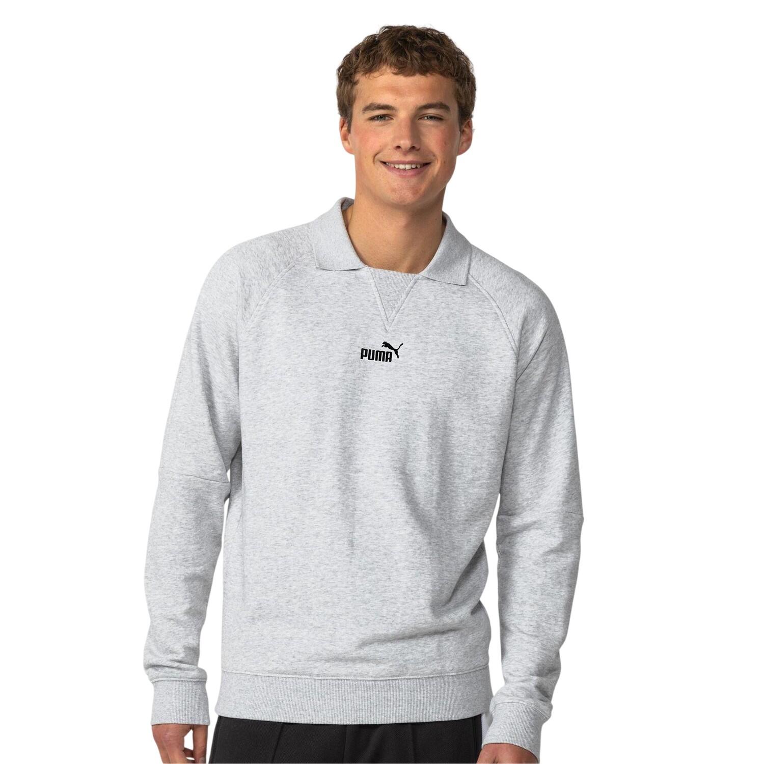 Puma Mens Logo Crew Neck Sweatshirt