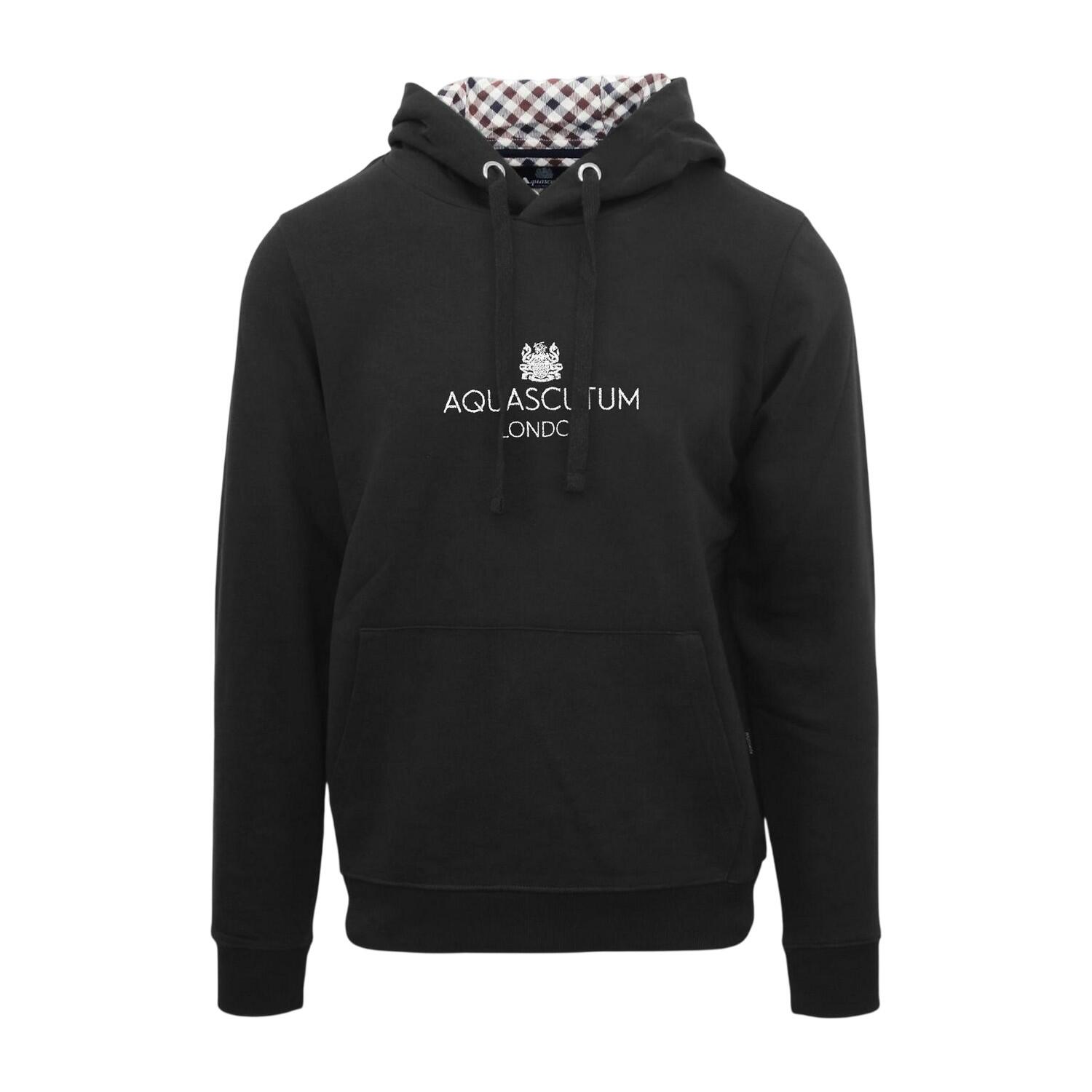 Aquascutum Mens Lettering Hoodie