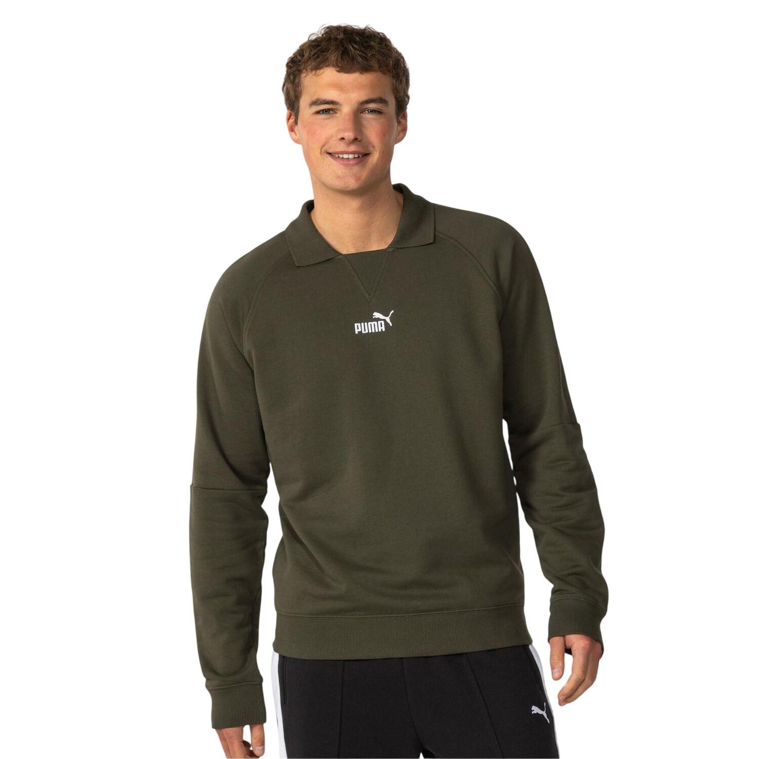 Puma Mens Logo Crew Neck Sweatshirt