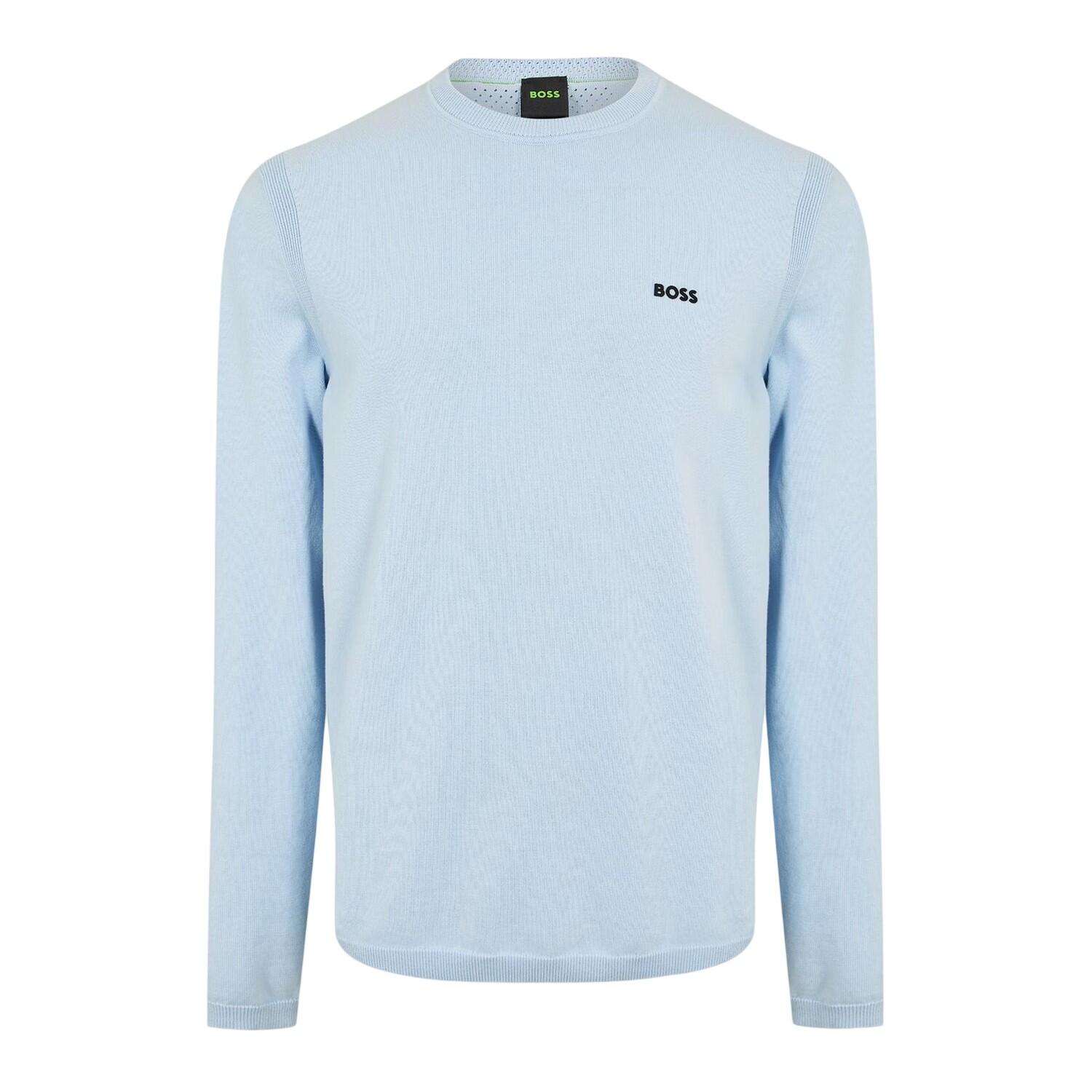 Boss Mens Embroidered Logo Crew Neck Jumper