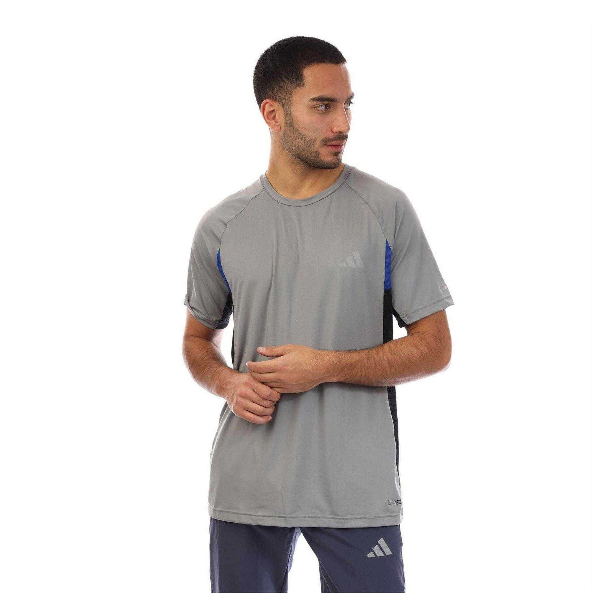 Adidas Mens 3 Stripes Climacool Slim T-Shirt