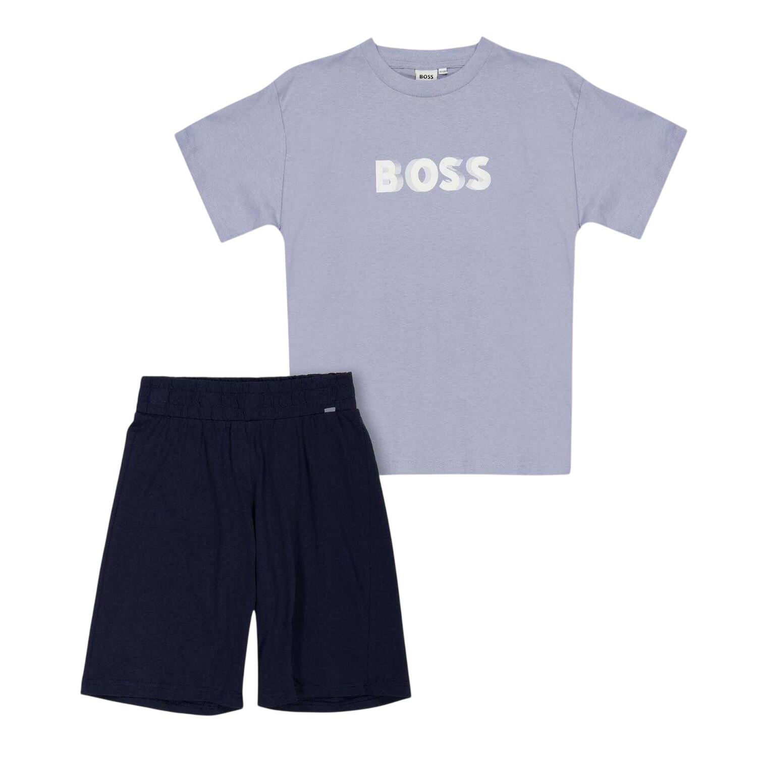 Boss Boys Logo T-Shirt & Shorts Set