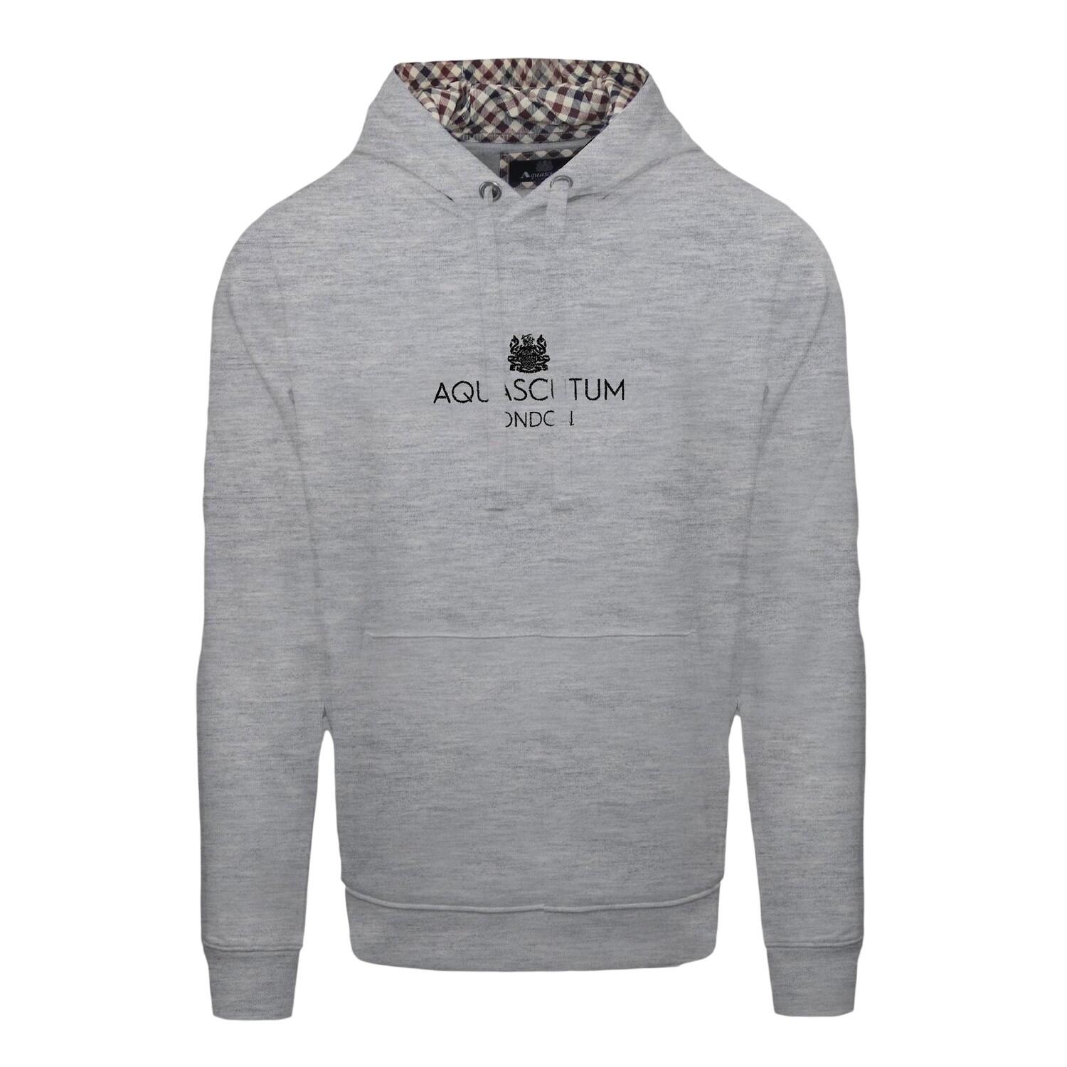 Aquascutum Mens Lettering Hoodie