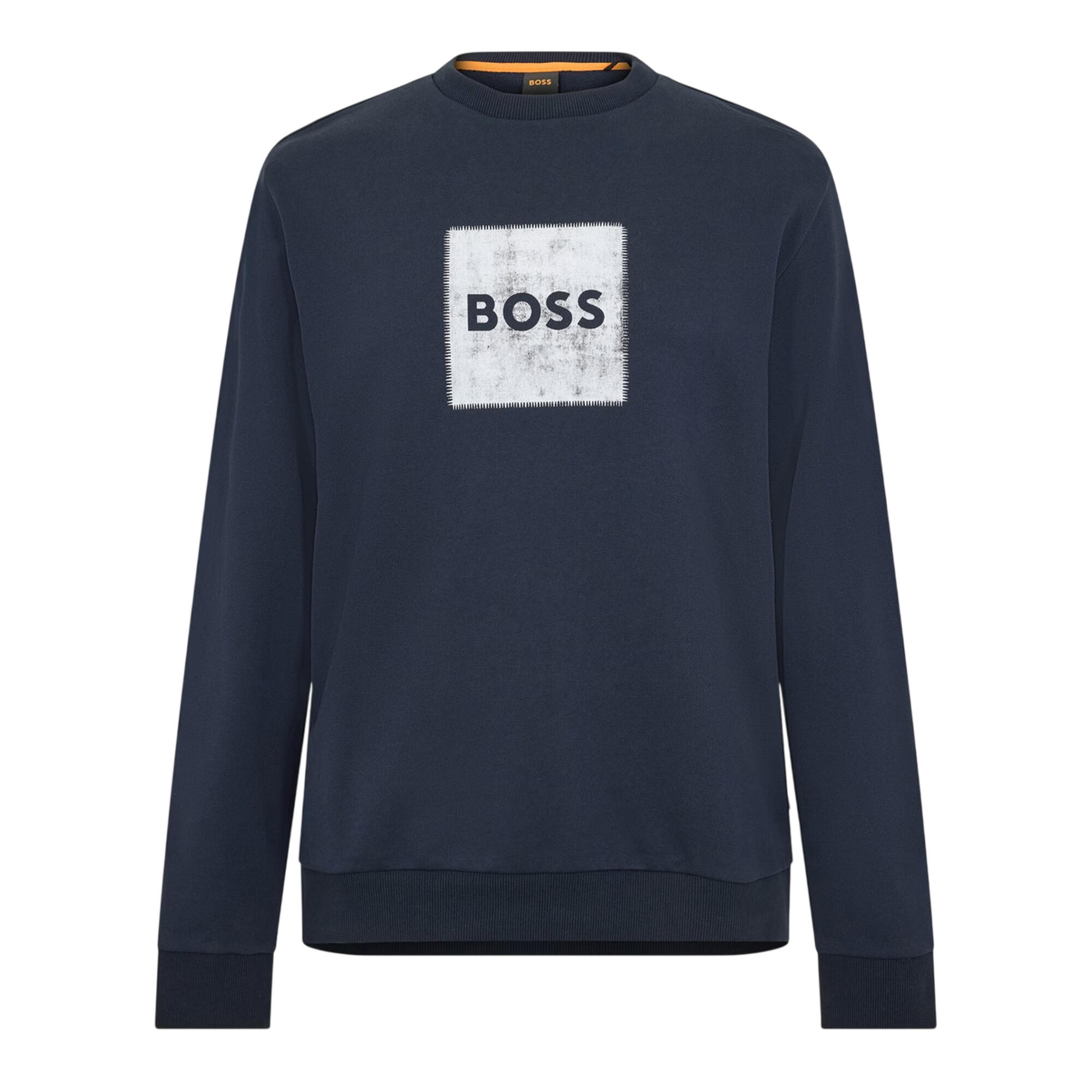 Boss Mens Stitch Crew Neck Sweatshirt