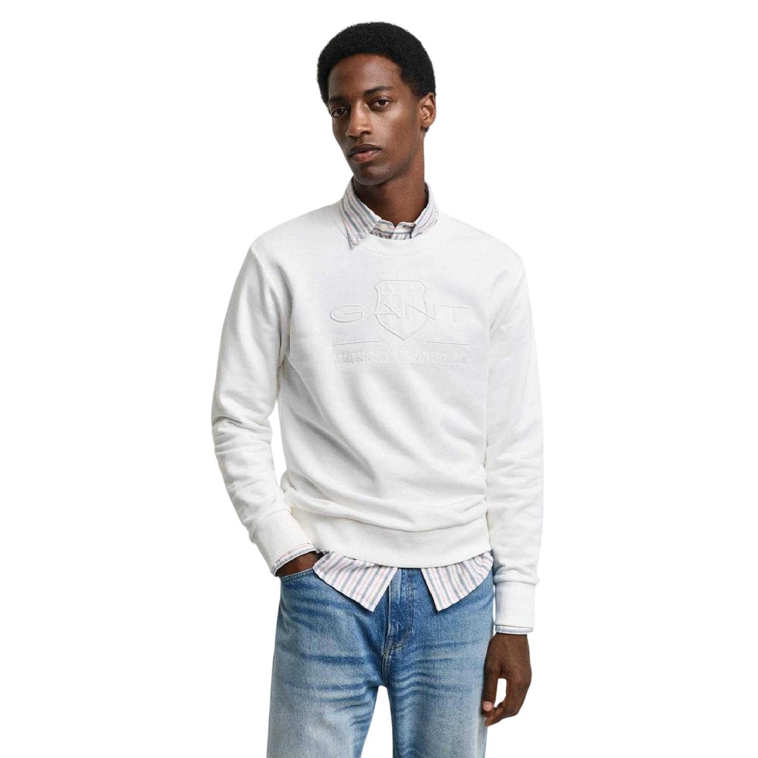 Gant Mens Tonal Logo Regular Sweatshirt