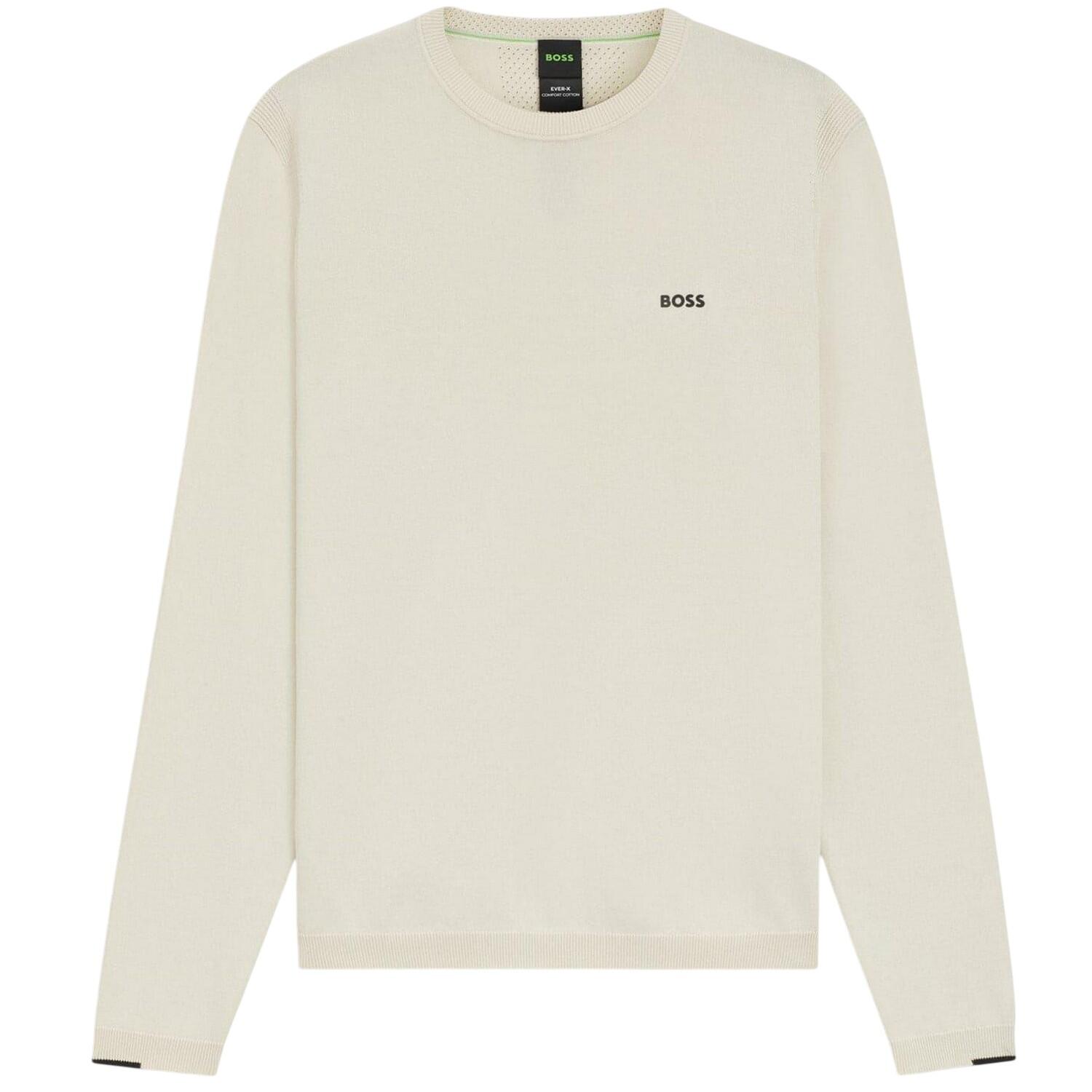 Boss Mens Embroidered Logo Crew Neck Jumper