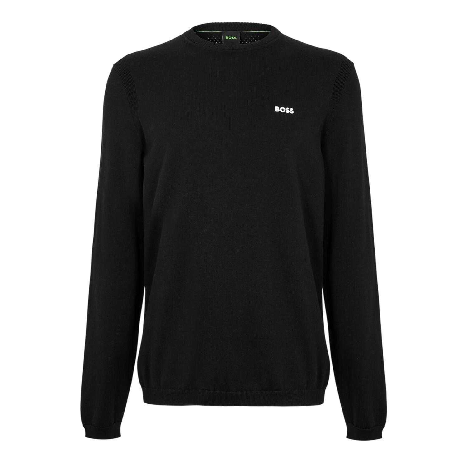 Boss Mens Embroidered Logo Crew Neck Jumper