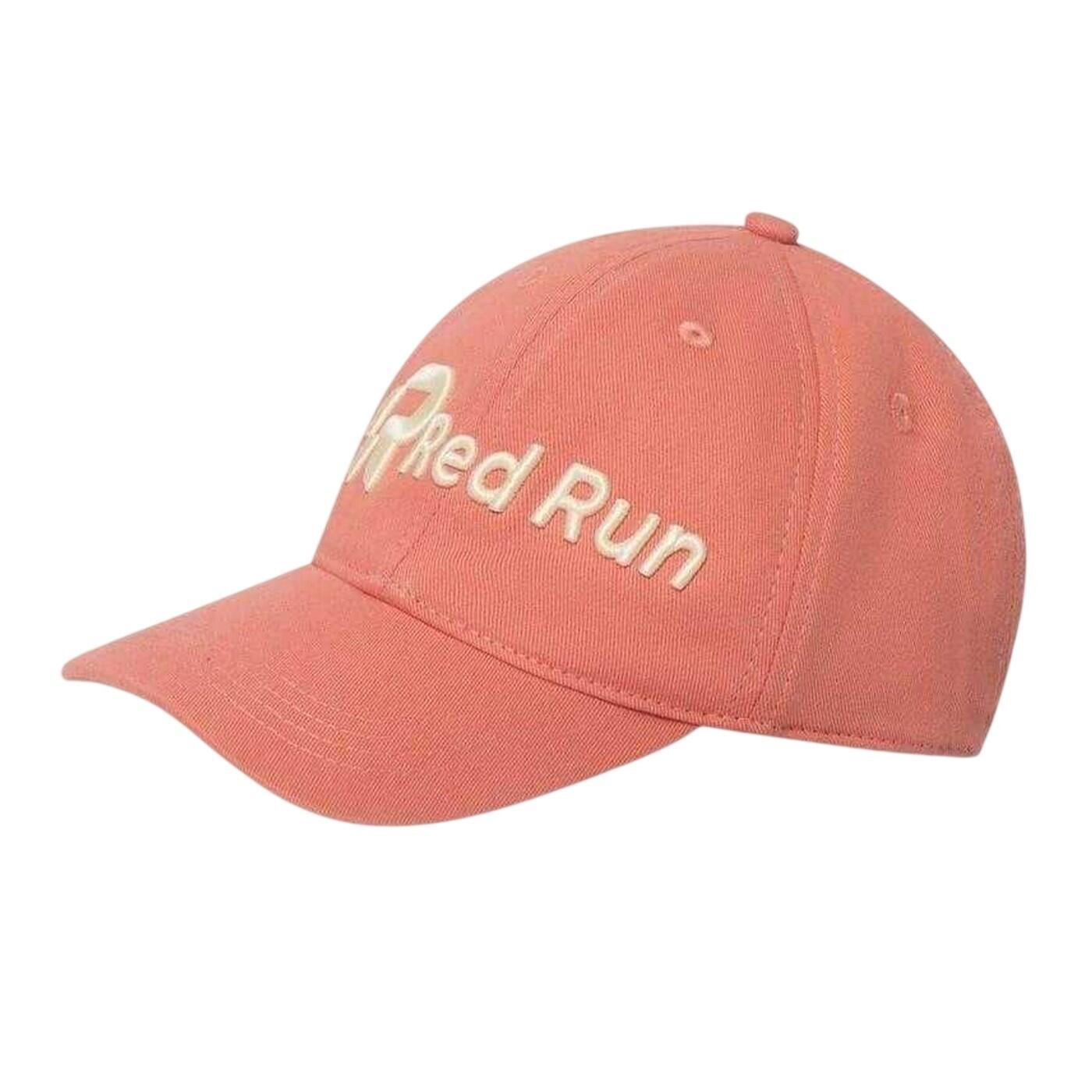 Red Run Embroidered Logo Baseball Cap