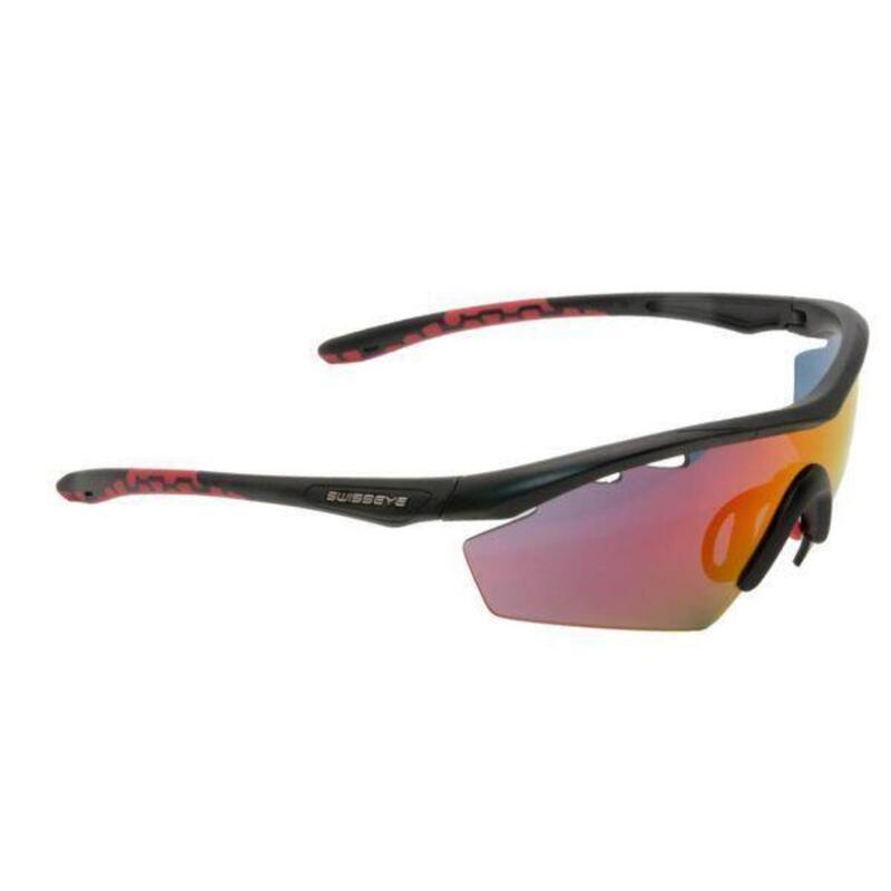 gafas deportivas Solena negro rojo