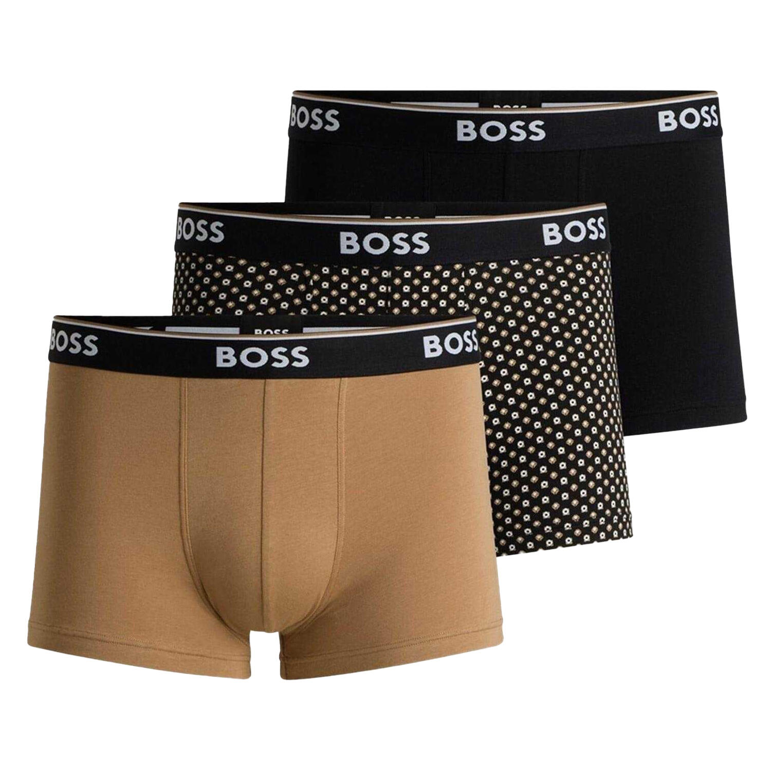 Boss Mens Bodywear Logo Boxer Shorts (Pack of 3)