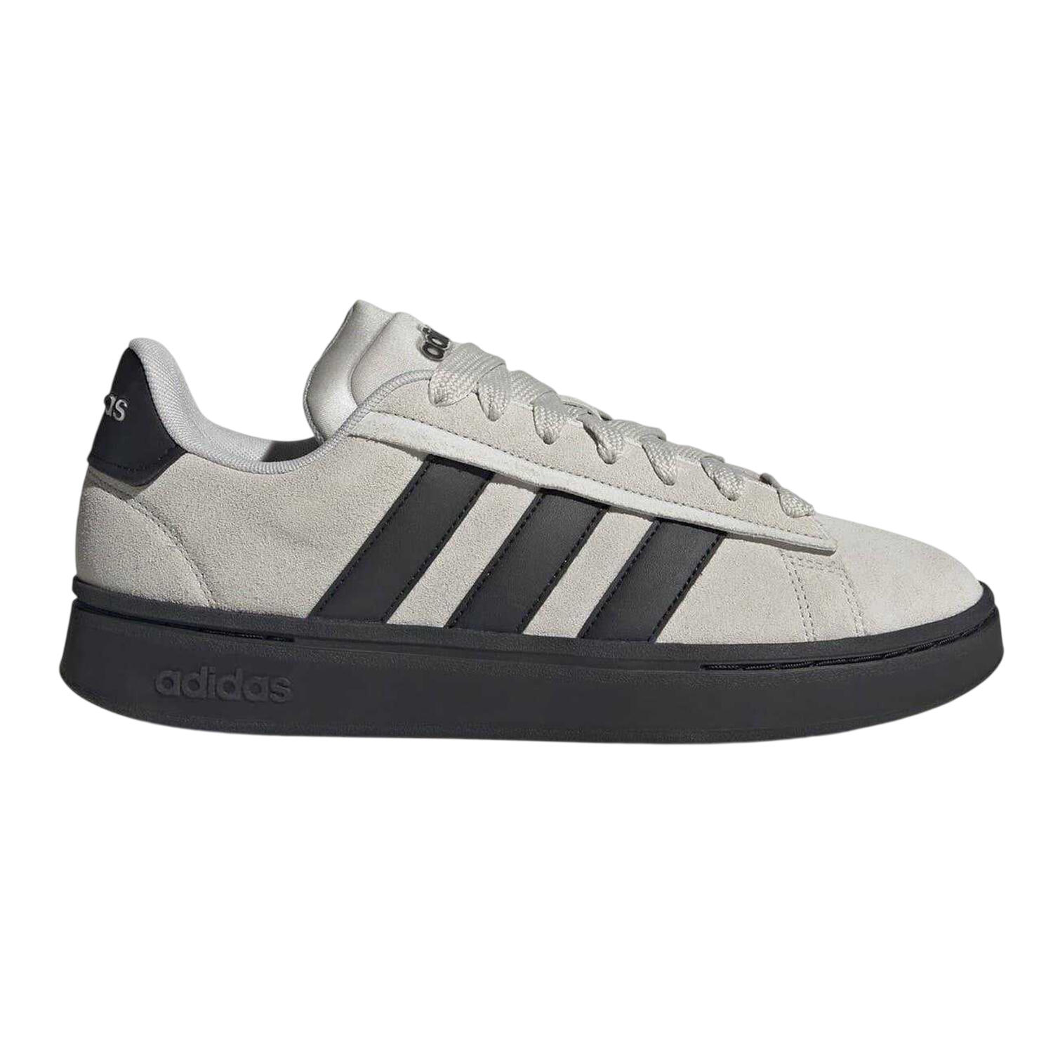 Adidas Mens Grand Court 3 Stripes Suede Trainers