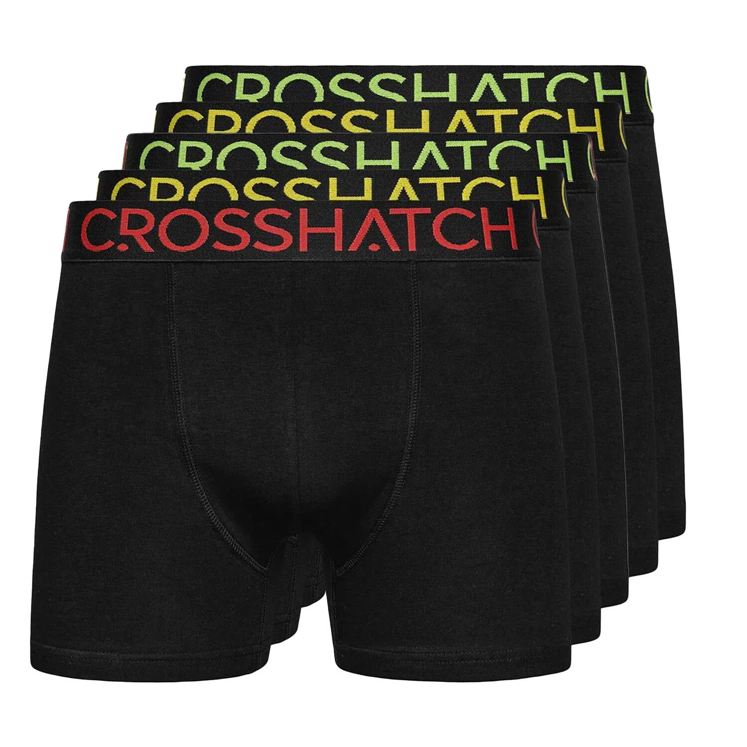 Crosshatch Mens Chasma Boxer Shorts (Pack of 5)