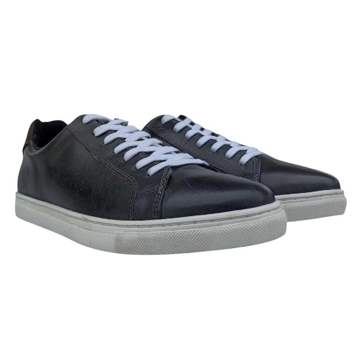 Firetrap Mens Julian Leather Moc Toe Formal Trainers