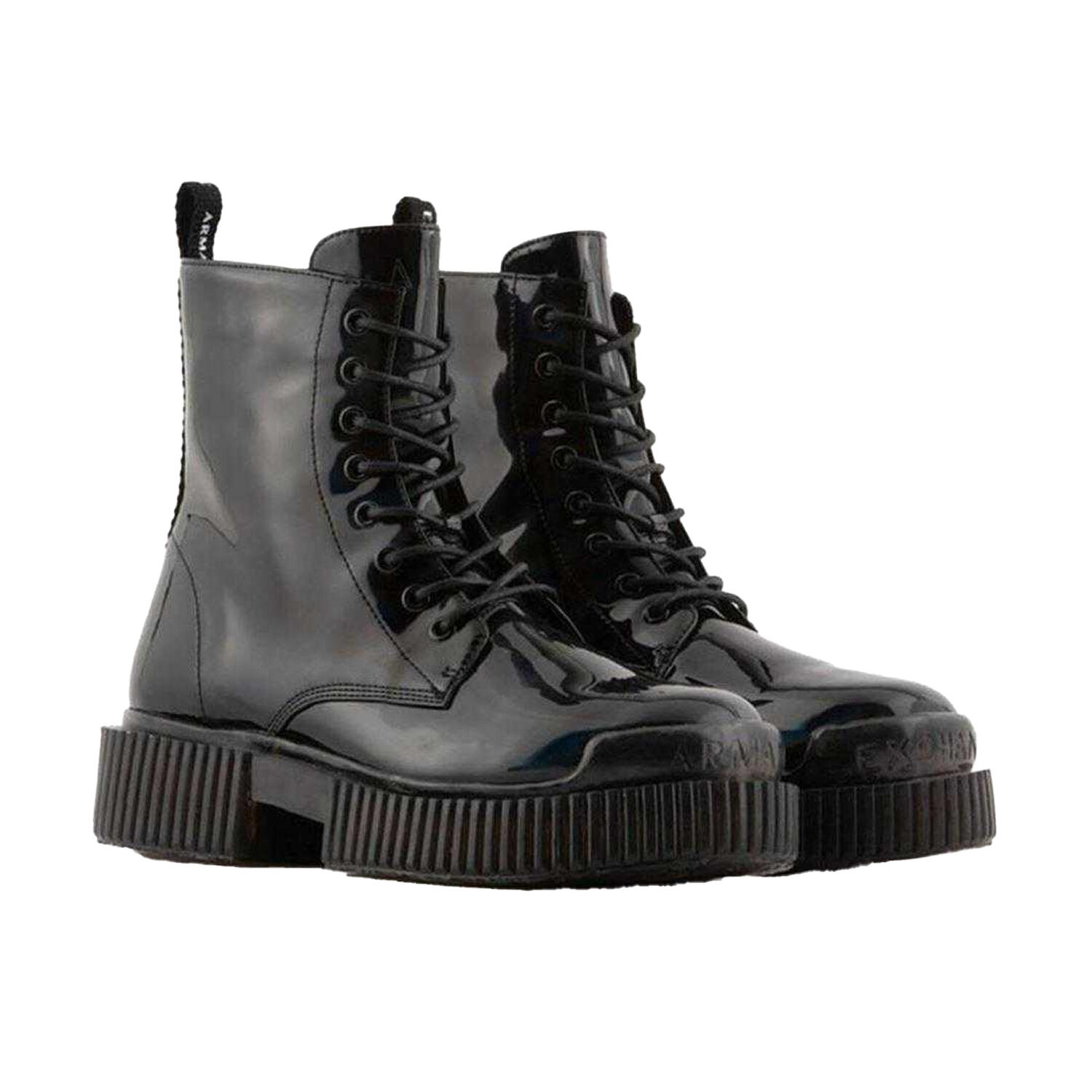 Armani Exchange Womens/Ladies Flatform Combat Boots