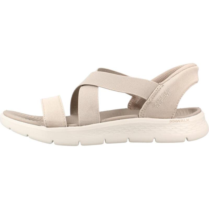 Sandale femei Skechers Go Walk Flex Sandal - Glimmer, Bej