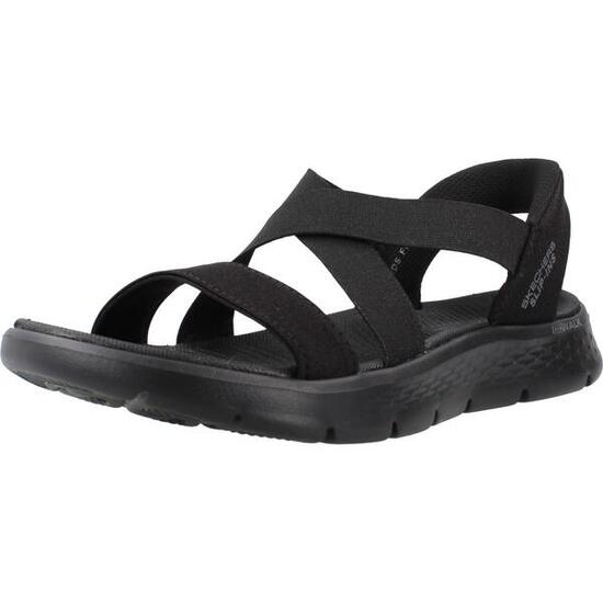 Sandales Plates Femme Skechers Go Walk Flex Sandal Noir