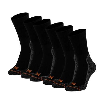 Werkensokken Heren Thermo - 6 paar - Multi Zwart