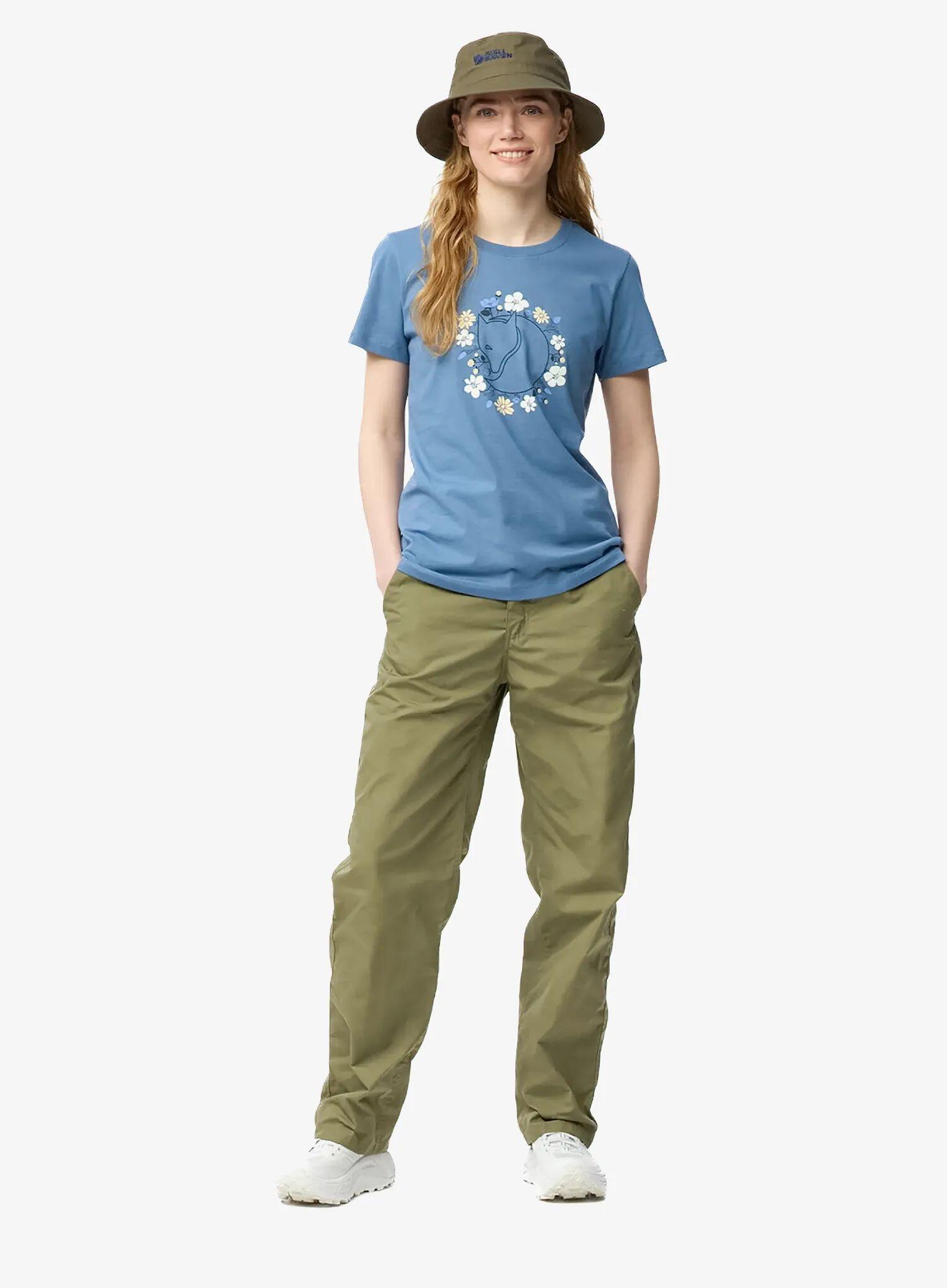 Koszulka bawełniana damska Fjallraven Fjallblomster Fox T-shirt 3/5