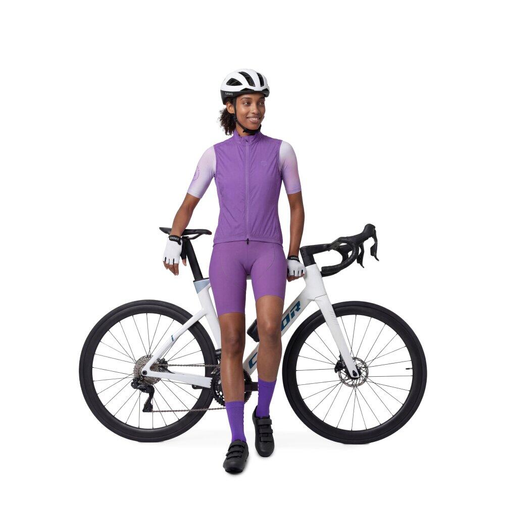Damen winddichte fahrradweste V2-W Breeze Purple Lila 3/7