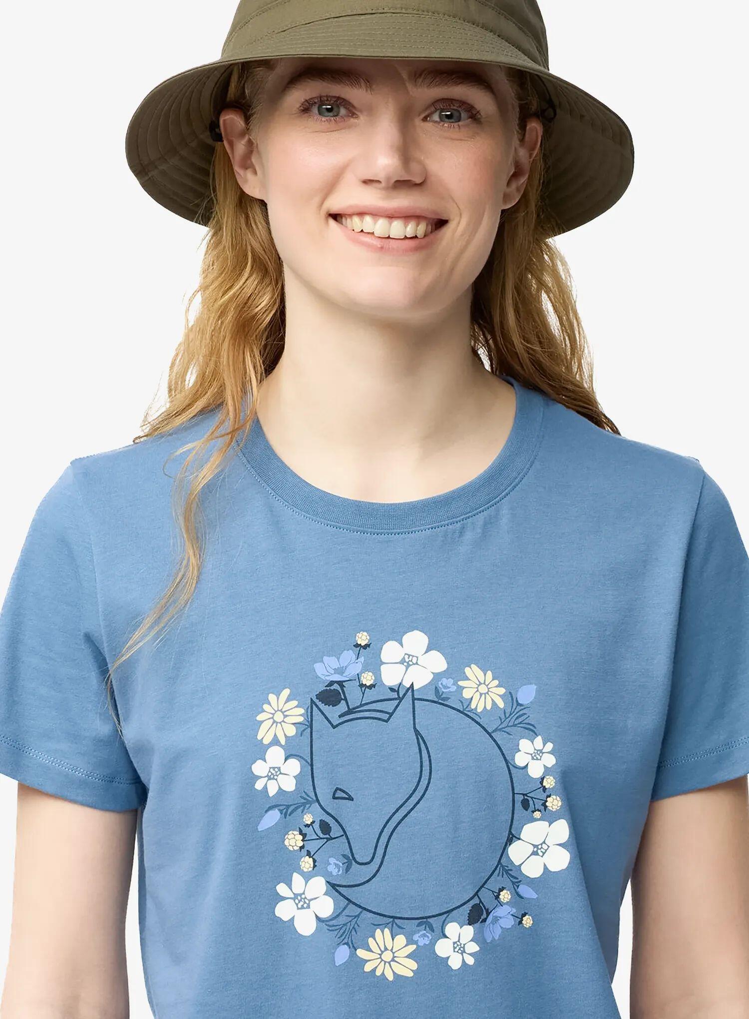 Koszulka bawełniana damska Fjallraven Fjallblomster Fox T-shirt 5/5