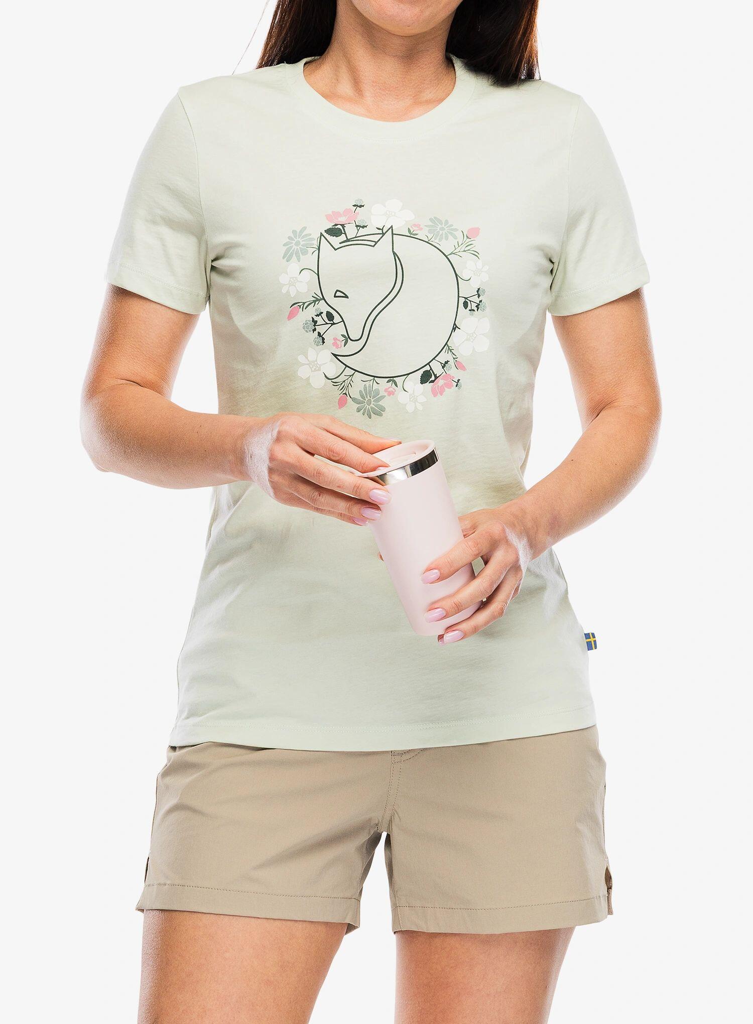 Koszulka z nadrukiem damska Fjallraven Fjallblomster Fox T-shirt 6/7