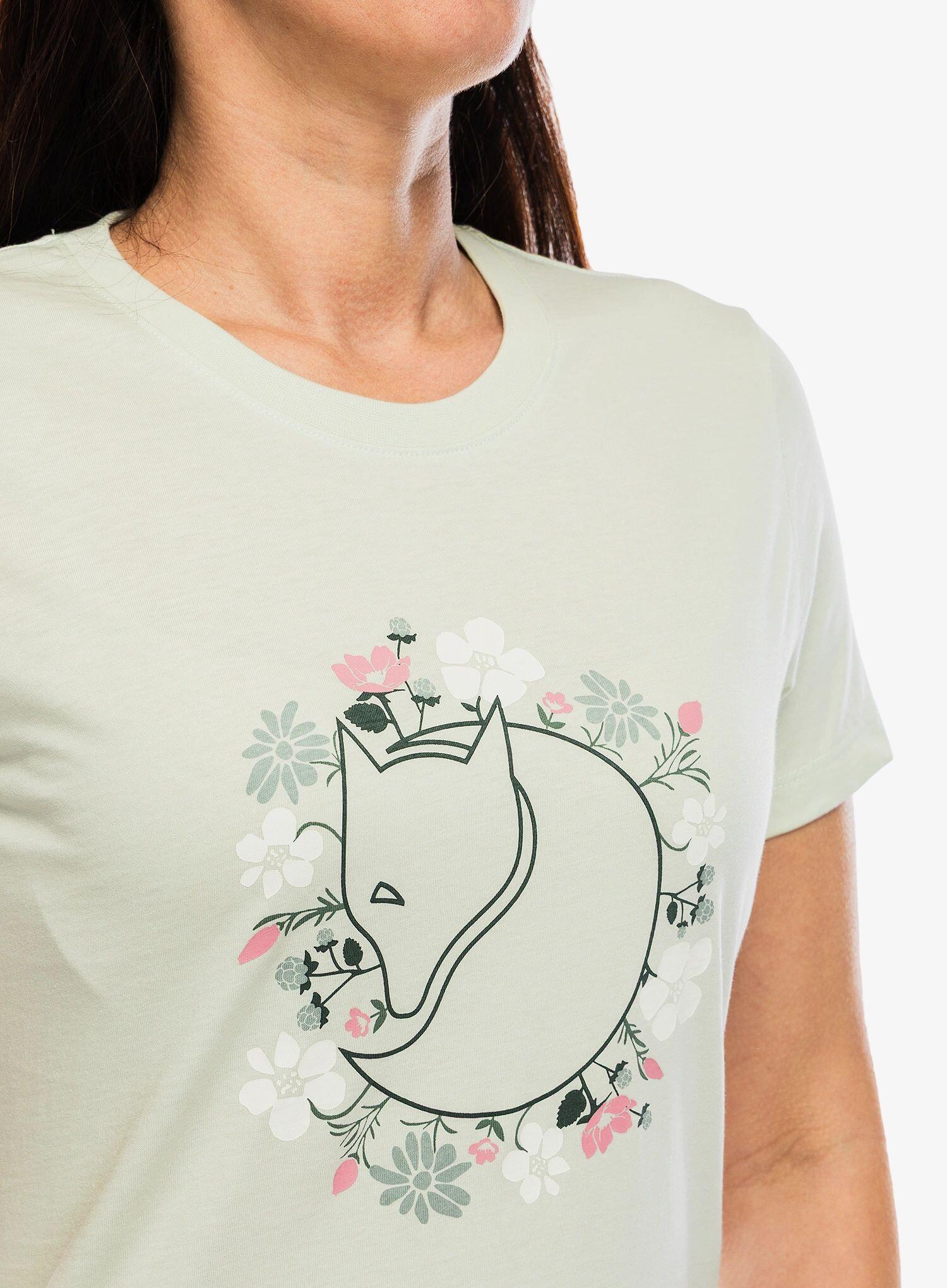 Koszulka z nadrukiem damska Fjallraven Fjallblomster Fox T-shirt 5/7