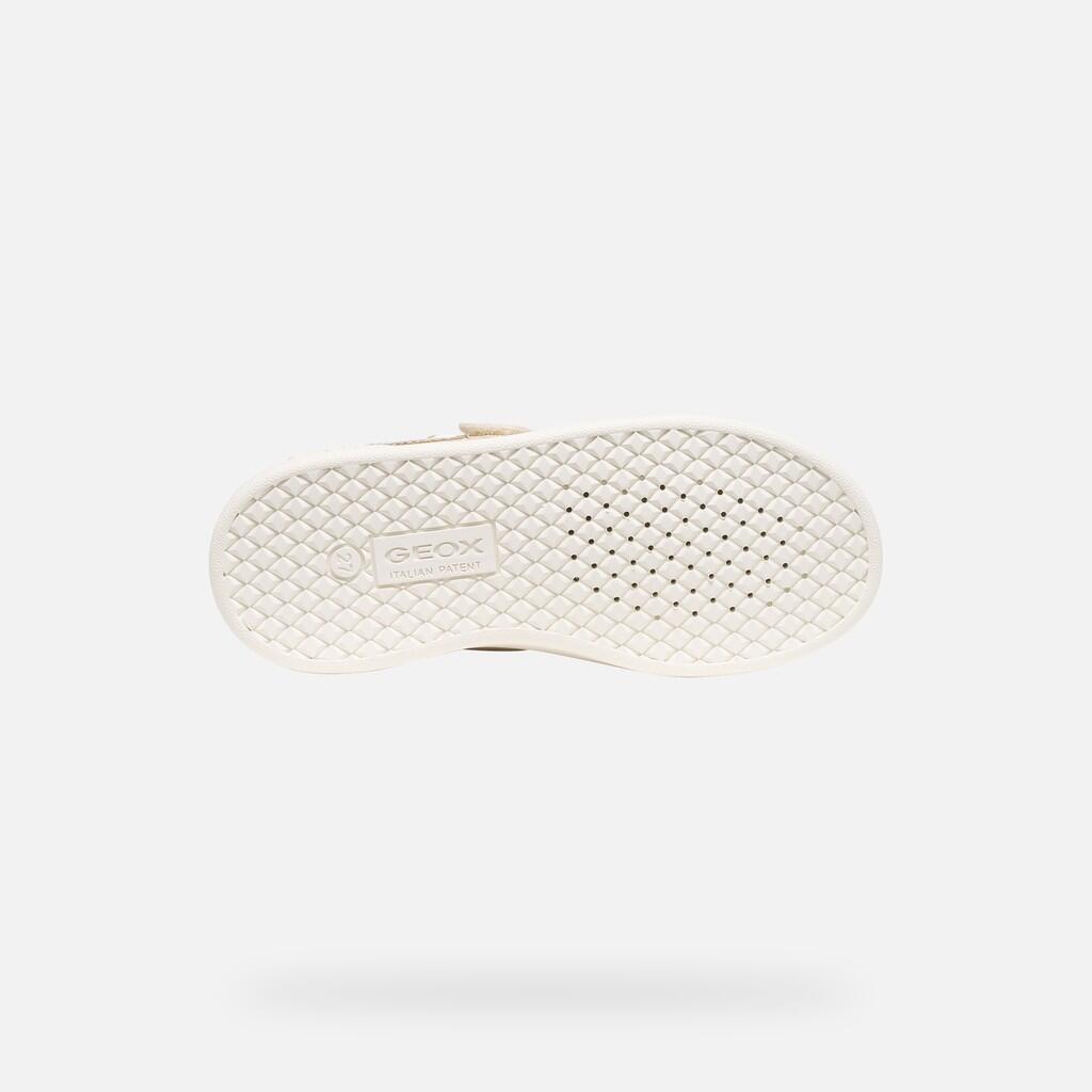 Baskets Fille ECLYPER GIRL Ivoire Clair/Or 7/7