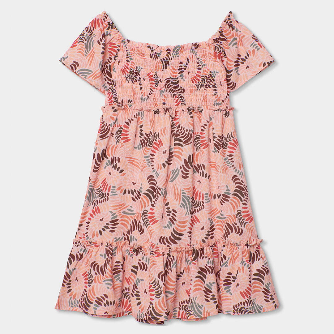 Vestido estampado de niña 2/4