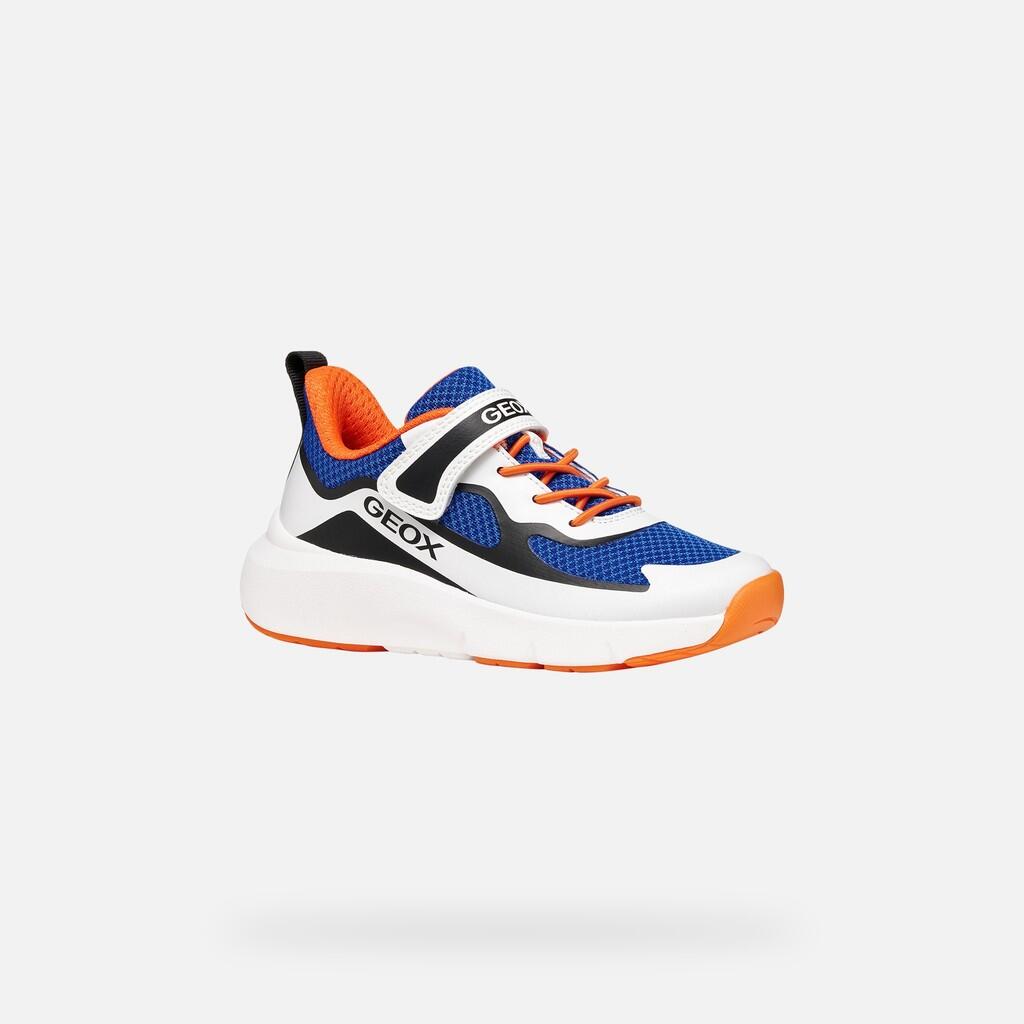 Baskets Garçon J PRO-RAN BOY Bleu Roi/Blanc 3/7