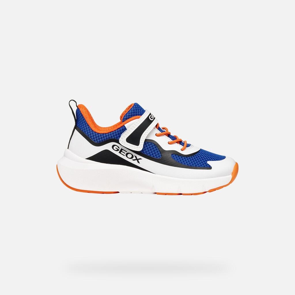 Baskets Garçon J PRO-RAN BOY Bleu Roi/Blanc 2/7