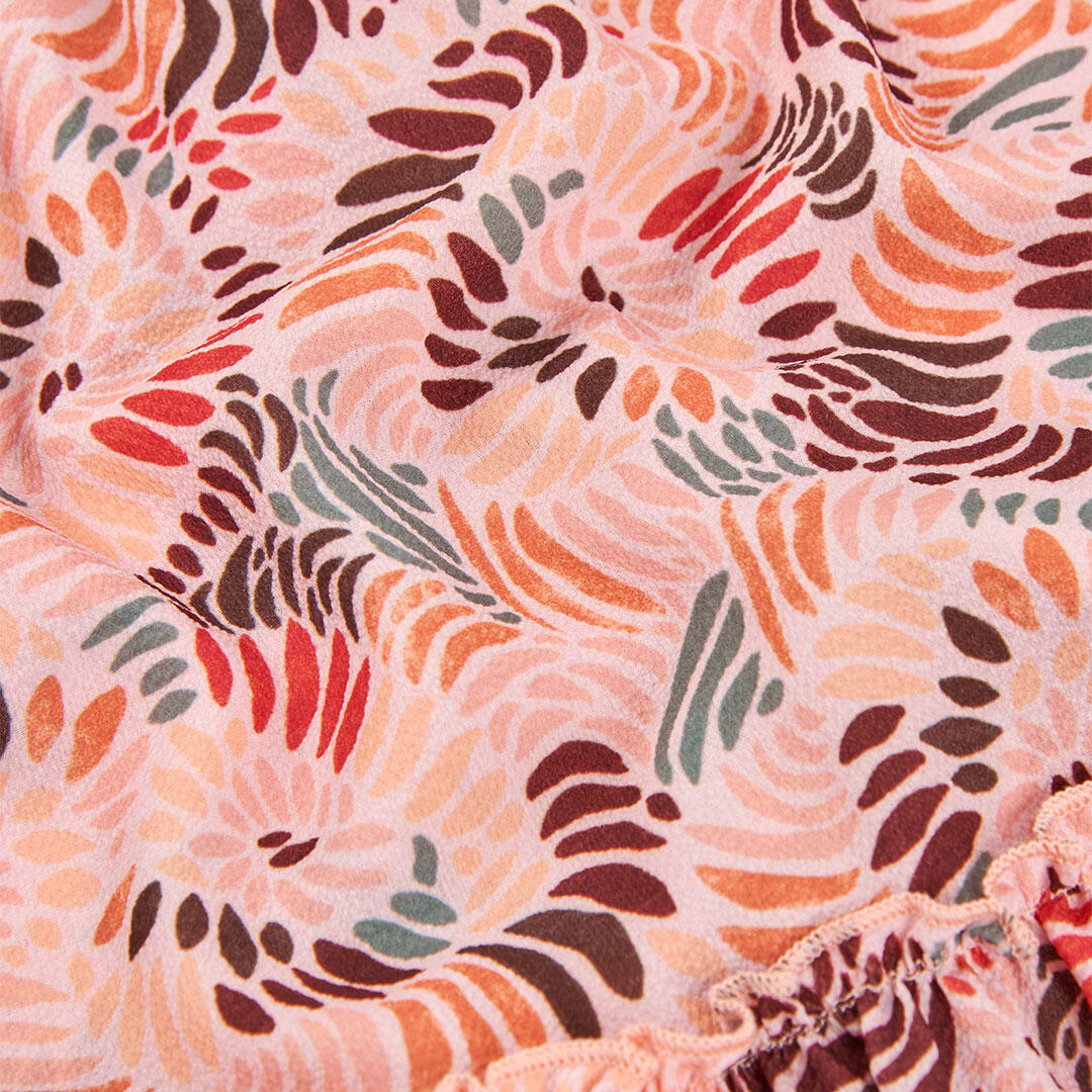 Vestido estampado de niña 4/4