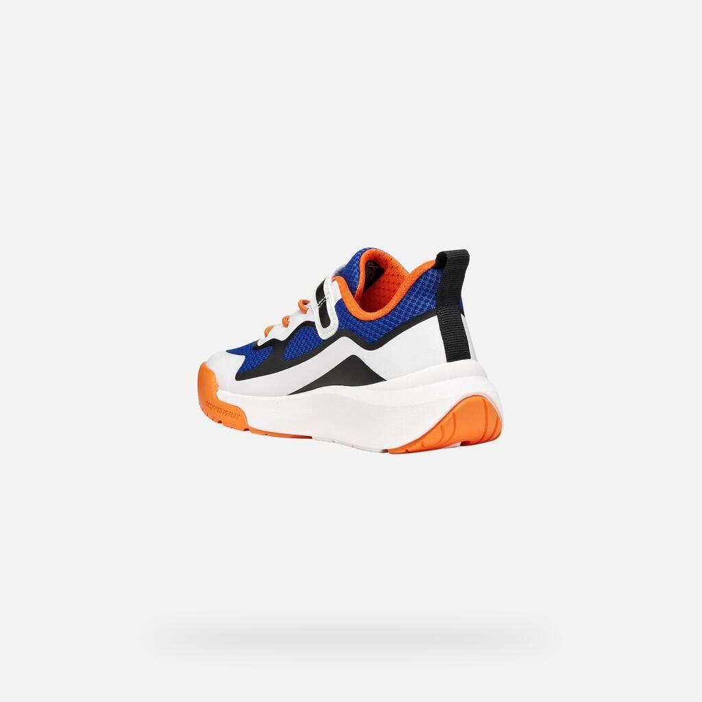Baskets Garçon J PRO-RAN BOY Bleu Roi/Blanc 4/7